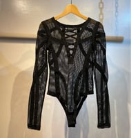 bebe mesh design rompers