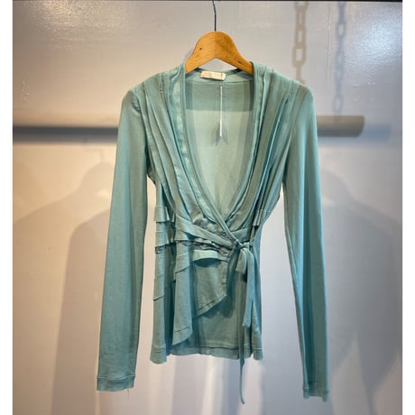 トップス switching design Euro cardigan switching design Euro cardigan