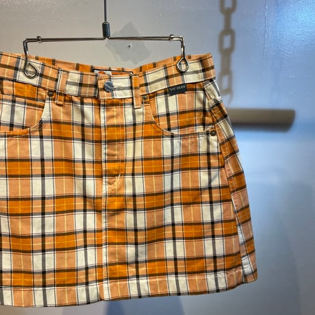 Euro check design skirt
