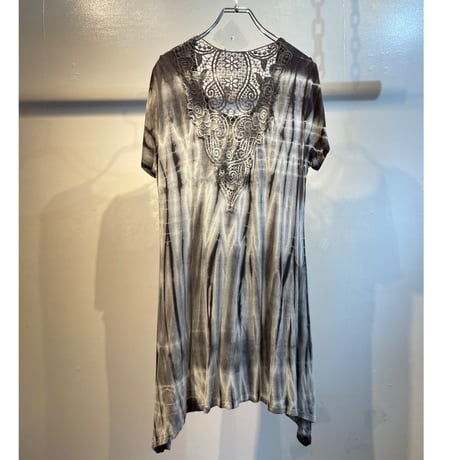 VOCAL Grunge lace and spangle design mini one piece