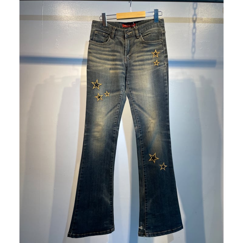 00s vintage star design denim pants | THEMIX