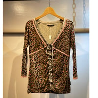 Hysterics pink leopard skull tops