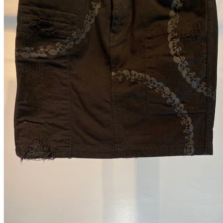 Hysterics skull design skirt