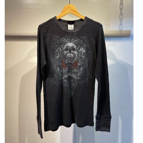 Euro grunge design skull thirmal tops
