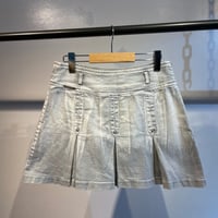 Euro design denim mini skirt