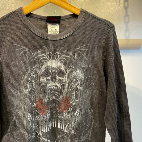 Euro grunge design skull thirmal tops