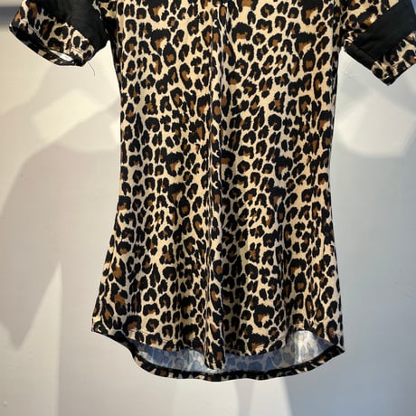 Leopard design hoodie tops