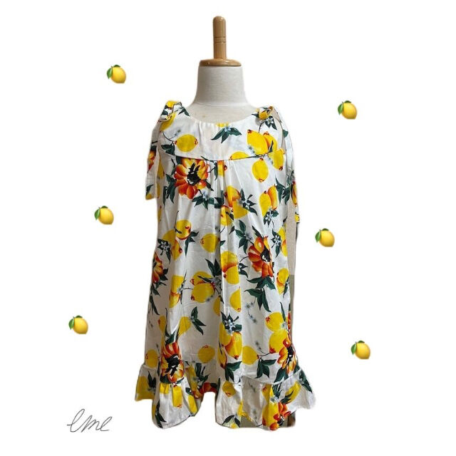 レモン柄ワンピース | 子供服 eme