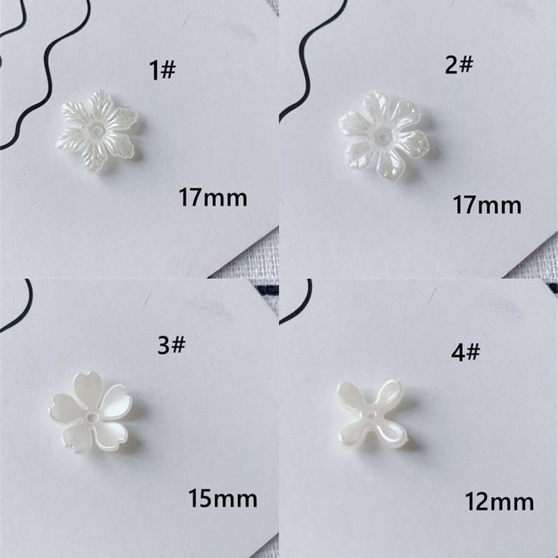 フラワーパーツ☆ホワイト☆10個 | ☆Brise-K☆