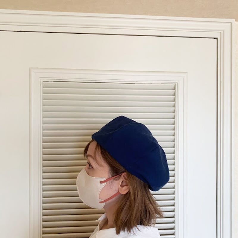 ベレー帽（ベルギーリネン・麻 ロイヤルブルー） | 帽子ブランド Shine