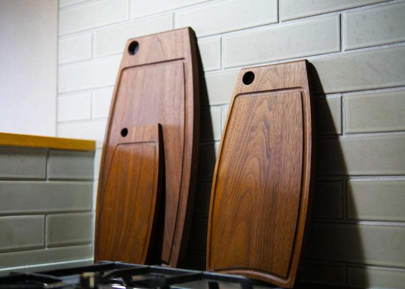 ブラックウォールナット　カッティングボード ブラックウォールナットのカッティングボード | キグラシ家具