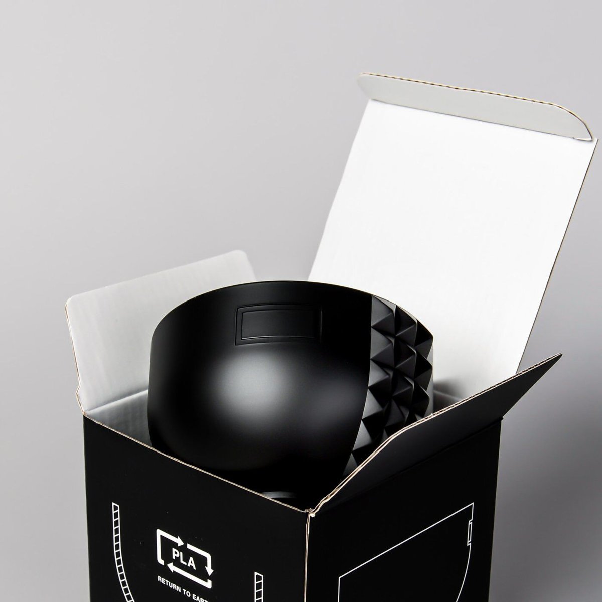 BOTANIZE PLA POT BOWL VERTICAL STUDS “Black” |