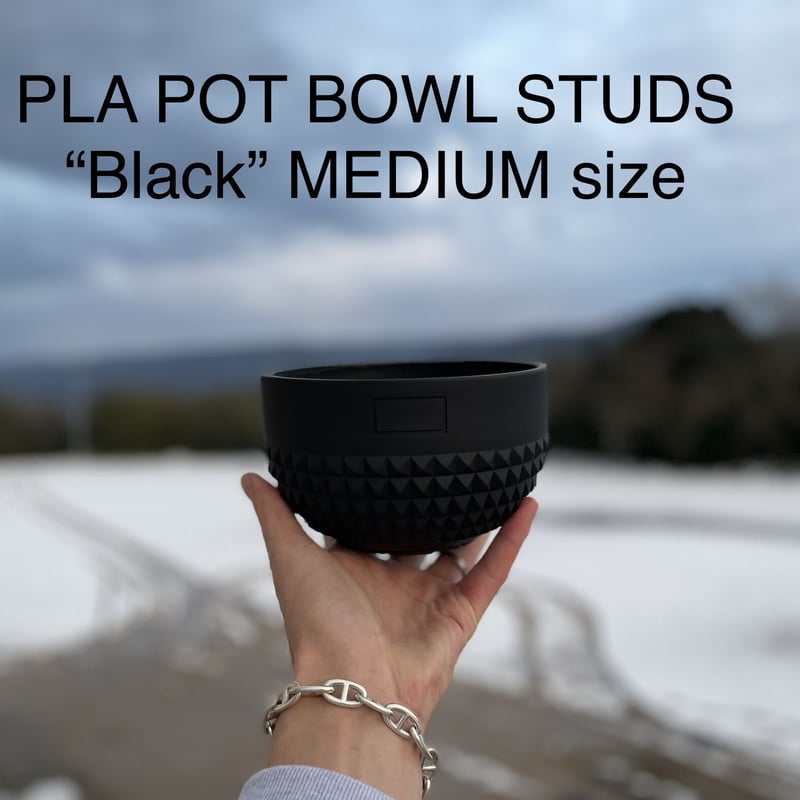 BOTANIZE PLA POT BOWL STUDS “Black” MEDIUM size...