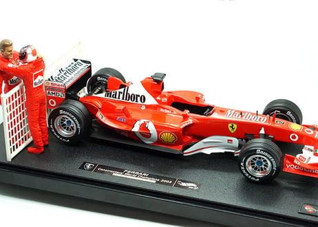 HW(HotWheels)/ Ferrari F2003-GA 999 Points MSC ミニカー新品
