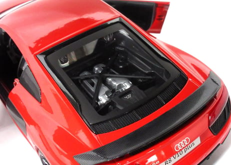 Maisto/1:18　PE　アウディR8V10　レッド　No.200-104