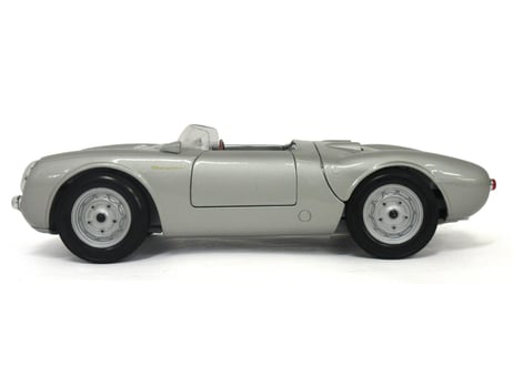 Maisto/1:18　ポルシェ　550A　スパイダー　シルバー　No.200-313