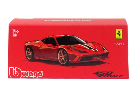 Bburago/ブラーゴ シグネチャーシリーズ 1:43 フェラーリ 458スペチオーレ No.200-430