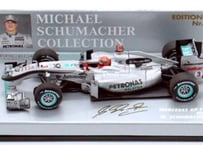 BENZ W01  Luxembourg Die-cut Alloy F1 Car AMG Model 1/43
