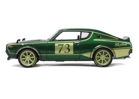 Maisto/1:24　MD　1973　スカイライン　2000GTR　グリーン　No.200-142