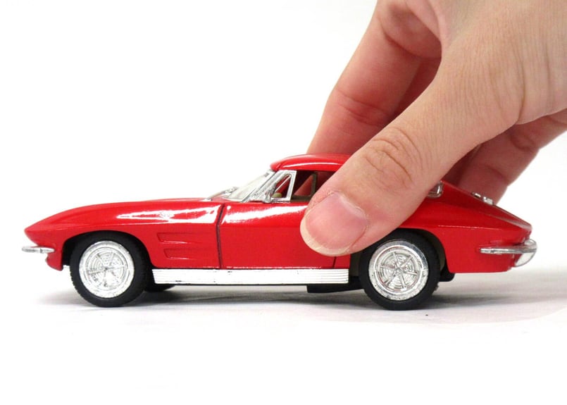 KiNSMART ミニカー 1:36 1963 シボレー コルベット 4色アソート