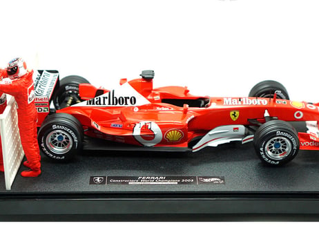 HW(HotWheels)/ Ferrari F2003-GA 999 Points MSC ミニカー新品