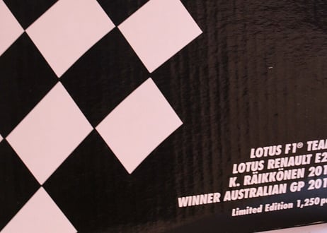 Minichamps/ ロータスLotus E21 オーストラリア GP Australian Raikkonen ライコネン ミニカー 1/18
