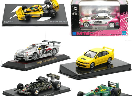 【破損あり】MAISTO製 1/43 ベンツ CLK GTR／三菱 ランサーEVO／イエロースポーツカー他 ダイキャストモデルセット