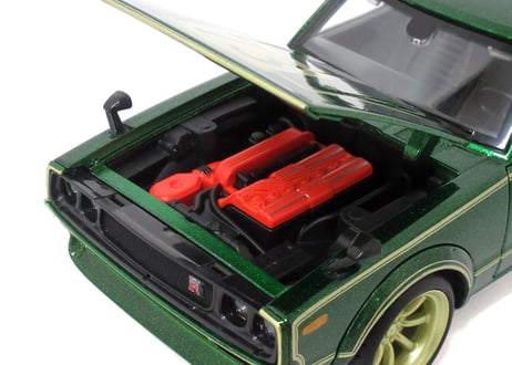 Maisto/1:24　MD　1973　スカイライン　2000GTR　グリーン　No.200-142