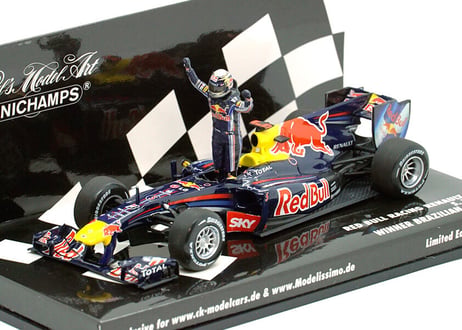 Minichamps/ RedBull RB6 Brazil GP Vettel Figure ミニカー 新品 (スケール43)