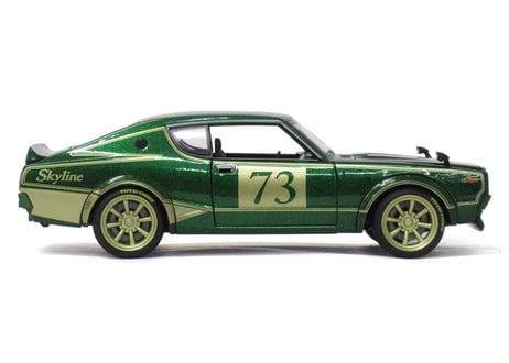 Maisto/1:24　MD　1973　スカイライン　2000GTR　グリーン　No.200-142