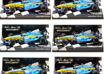 【破損あり】ミニチャンプス 1/43 ルノー F1 2005／2006年 フィジケラ＆アロンソ ダイキャストモデル