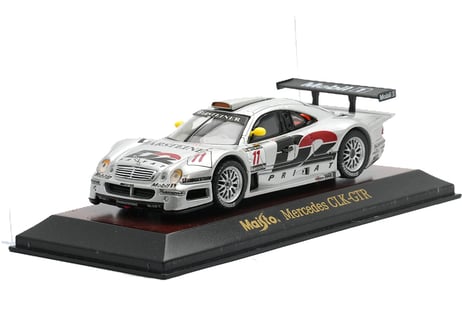 【破損あり】MAISTO製 1/43 ベンツ CLK GTR／三菱 ランサーEVO／イエロースポーツカー他 ダイキャストモデルセット