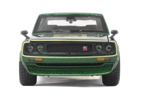 Maisto/1:24　MD　1973　スカイライン　2000GTR　グリーン　No.200-142