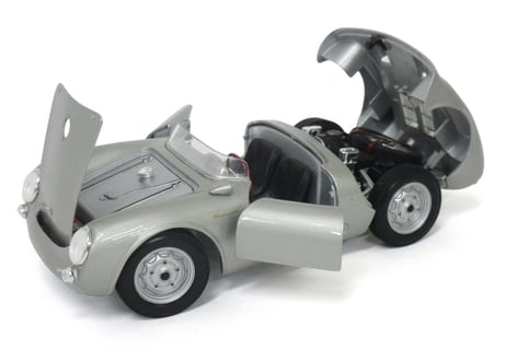 Maisto/1:18　ポルシェ　550A　スパイダー　シルバー　No.200-313