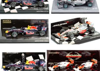 ミニチャンプス 1/43 レッドブル＆マクラーレン F1 2010／2011年 ベッテル＆ハミルトン ダイキャストモデル