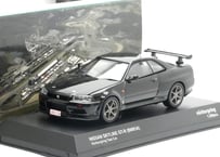 京商 1/64 日産 GT-R R34 ニュルブルクリンク テストカー ブラック ダイキャストモデル