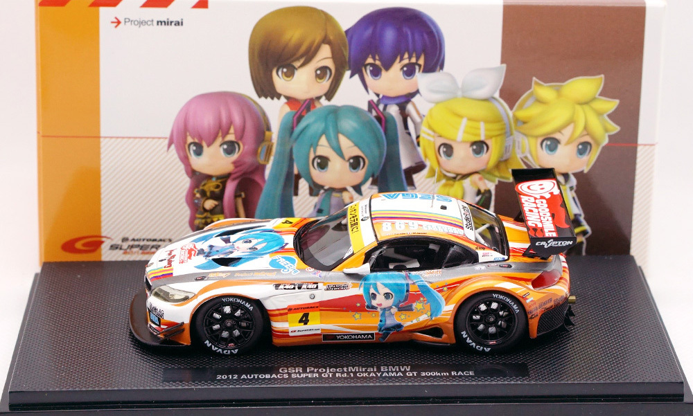 ミニカー 1/43 BMW Z4 GSR HATSUNE MIKU 2012/ EBBRO AUG138454 - GSR HATSUNE MIKU BMW 2012 1/43 SCL CAR SO VER