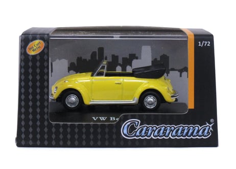 ミニカー 1:72 カララマ フォルクスワーゲンビートル ガブリオレ イエロー No.200-681