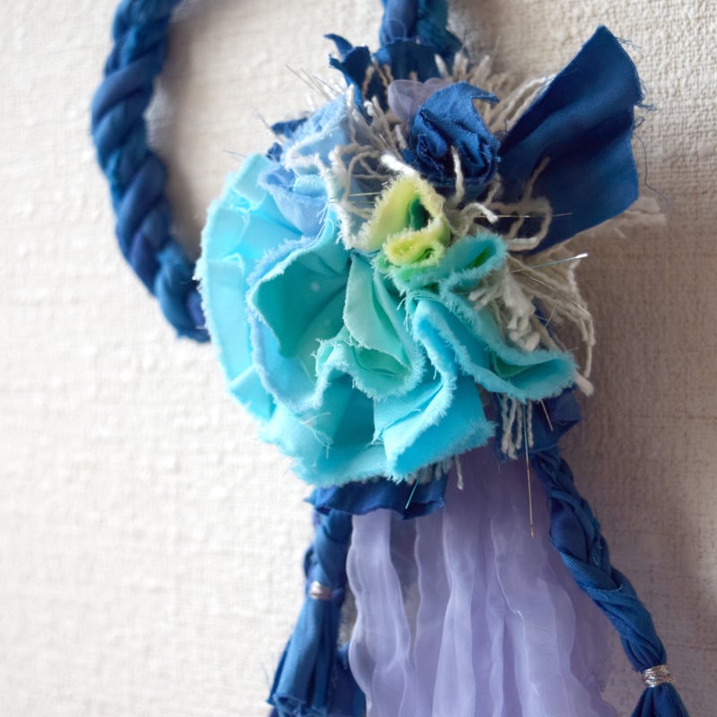 染め縄飾り2023 -藍- | 美貴惠の庵