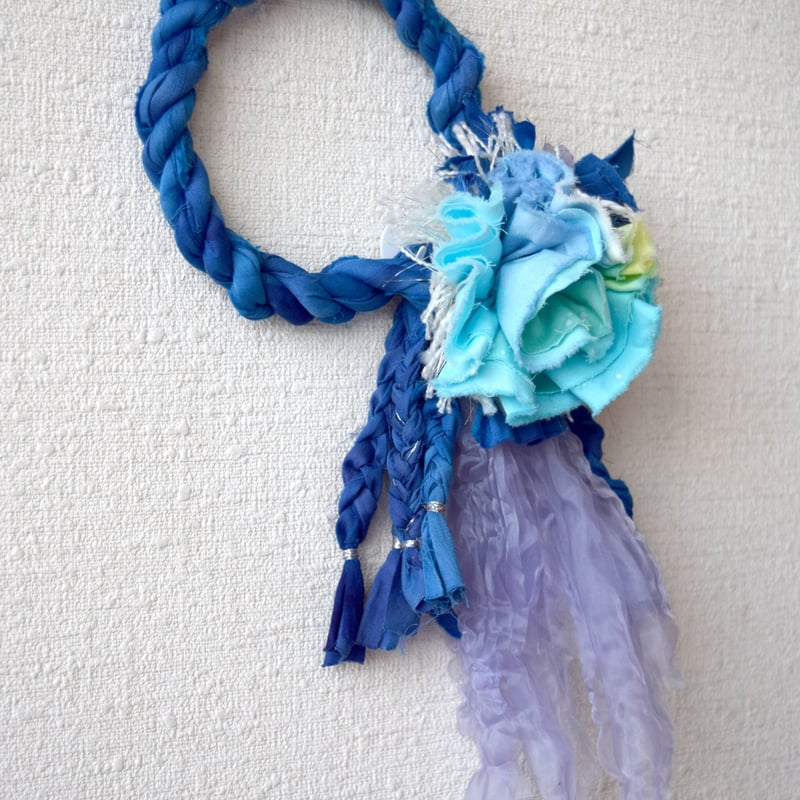 染め縄飾り2023 -藍- | 美貴惠の庵