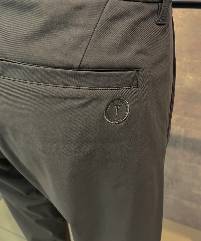 グレー テーパードパンツ スタイリッシュ 定番スーツ／洗える／UVケア】ストレッチタックテーパードパンツ