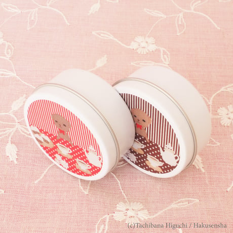 Gakuen Alice collaboration Canned Brush RED/BROWN 学園アリスコラボ 缶入りブラシ 赤/茶