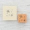 雪が舞う・雪の結晶のスタンプ