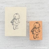 くま「なあに」（ランドセルのクマ）