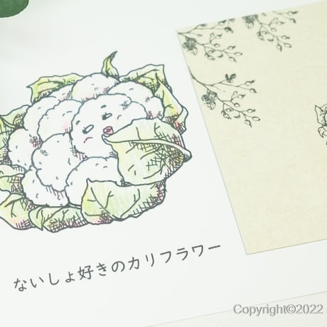 「うわさ（ないしょ）好きのカリフラワー」ヒューマンベジタブル