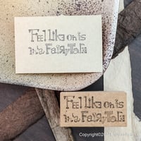 文字スタンプ　Feel like on is in a Fairy Tale