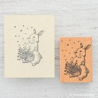 野うさぎの花かご