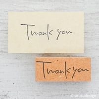 手書き文字スタンプ　Thank you