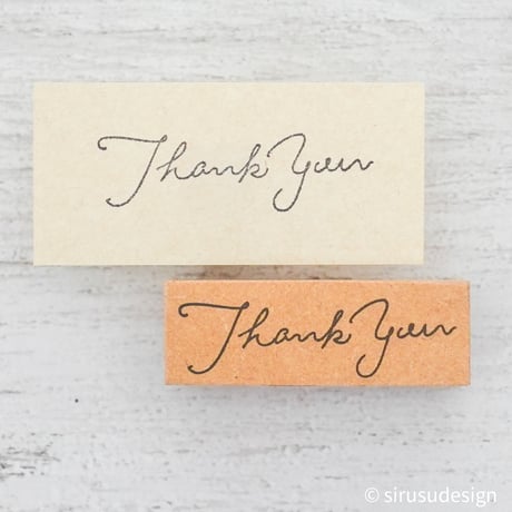 Thank you（サンキュー）　文字スタンプ
