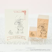 「ついてきちゃダメ！」の女の子 & 子猫